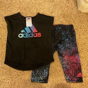 Adidas Toddler Girl set, size 2 yrs